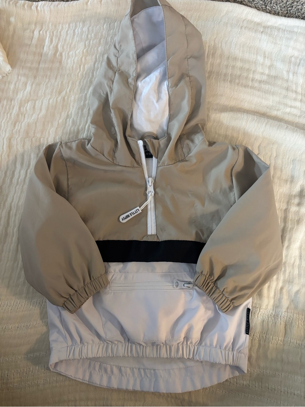 Little Bipsy Color Block Zip Up Jacket Size 6-12 months